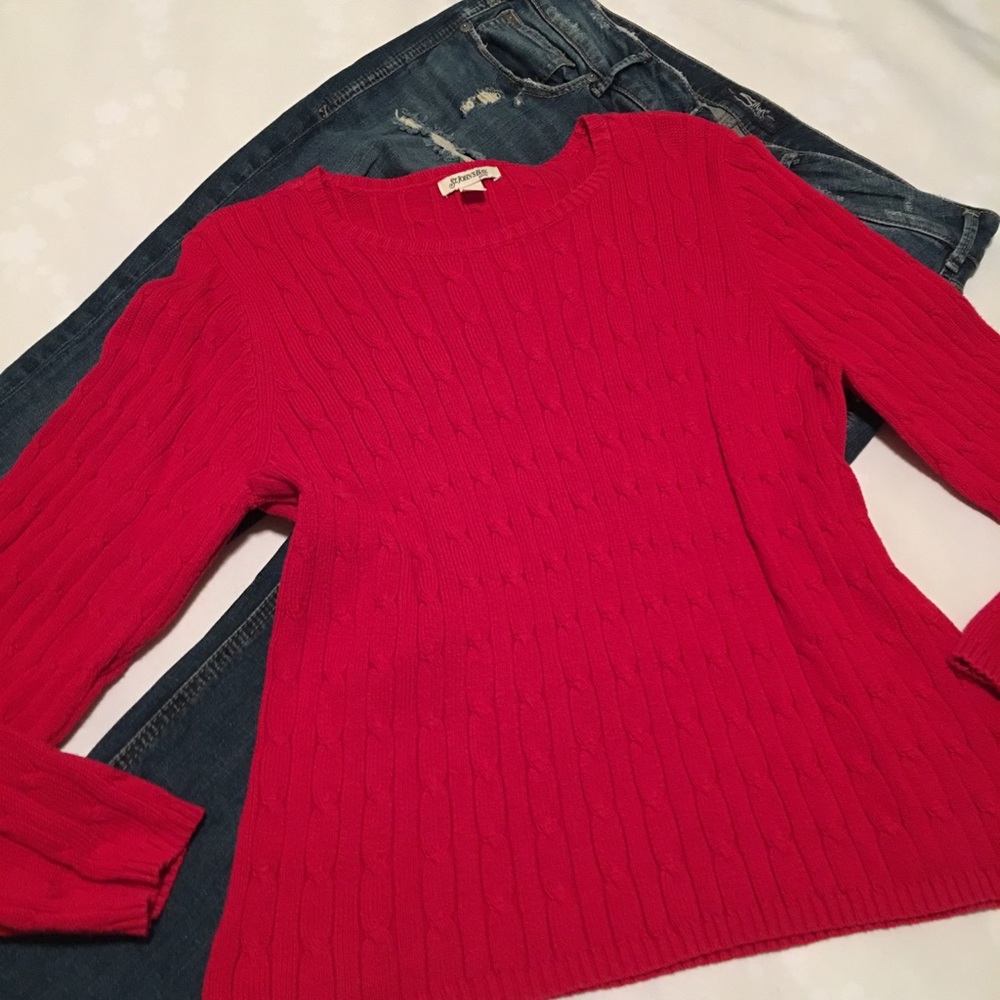 St. John’s Bay Red petite Sweater